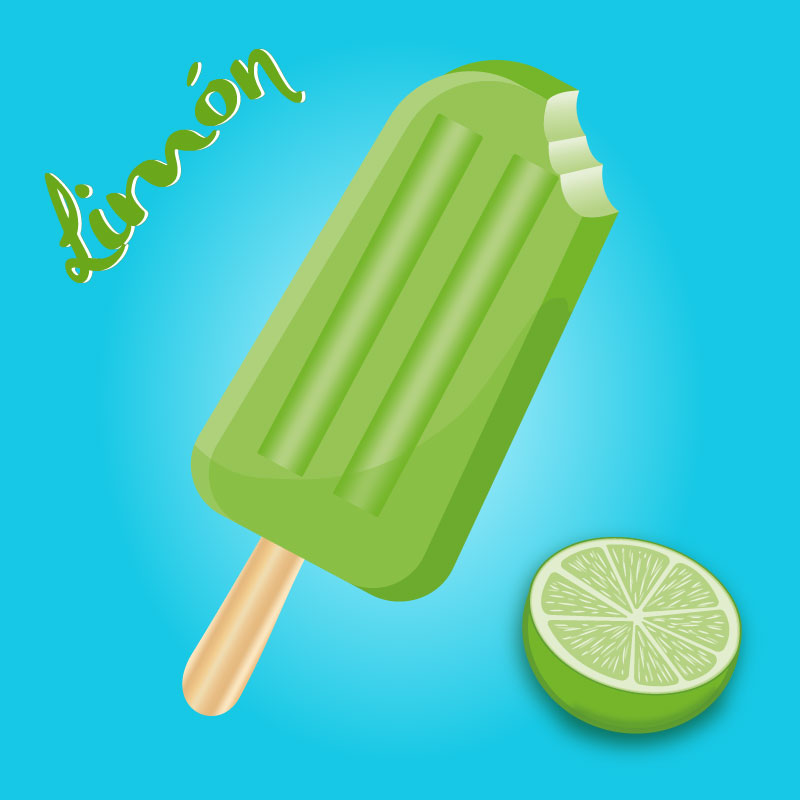 Ilustración paleta limón