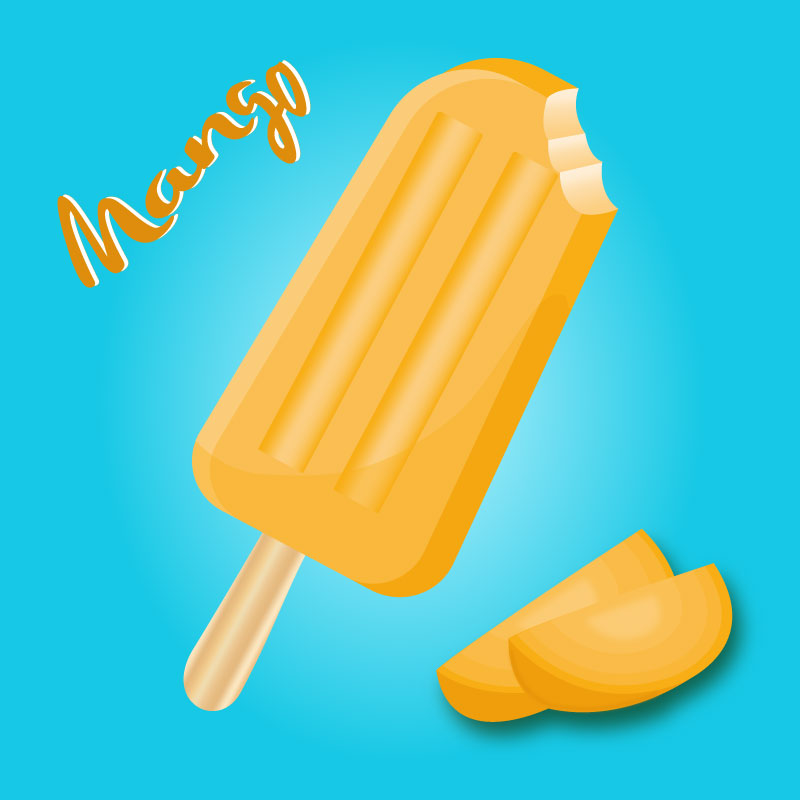 Ilustración paleta mango