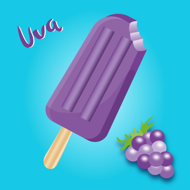 Ilustración paleta uva