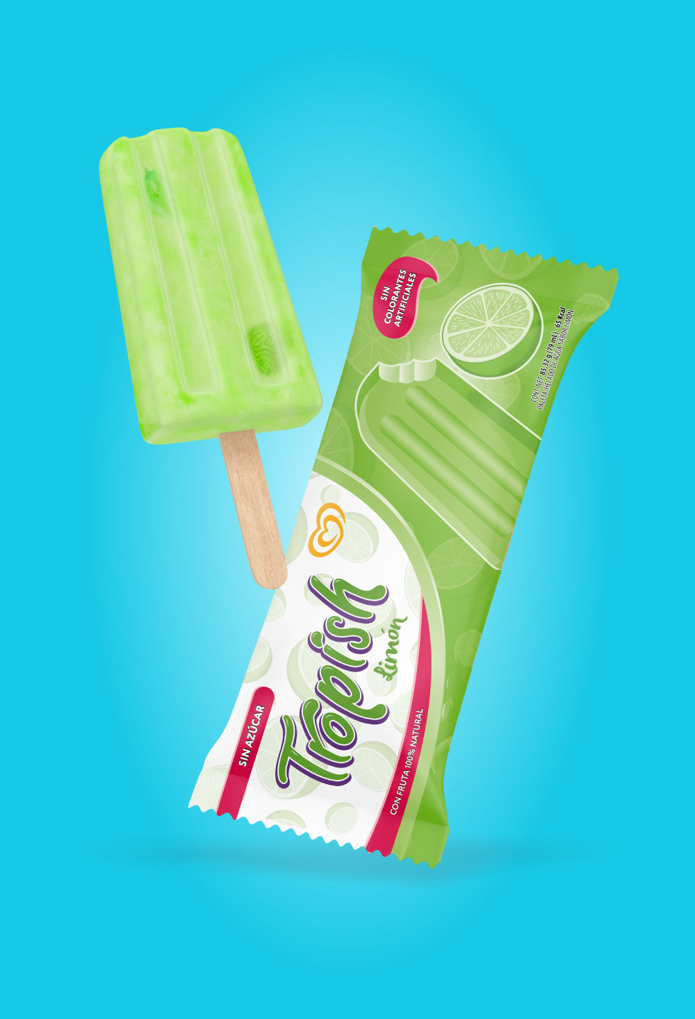 Mockup paleta limón