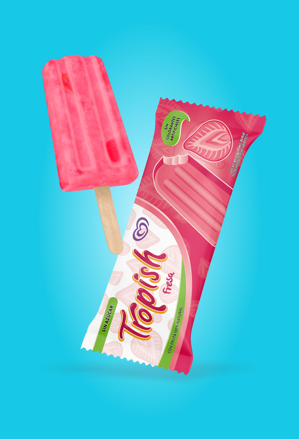 Mockup paleta fresa